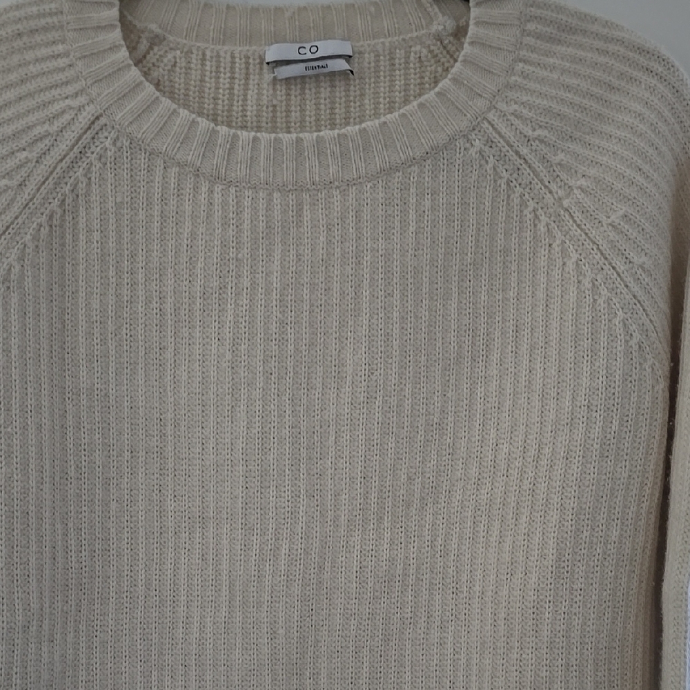 CO Ecru Ribbed Sweater
